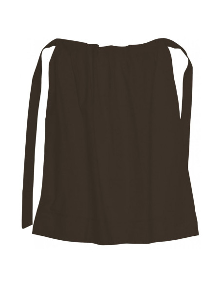 Medieval cotton apron, dark brown Medieval cotton apron, dark brown