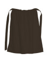 Medieval cotton apron, dark brown