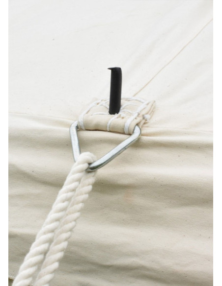 Medieval tent 5 x 5 m, natural white...