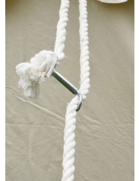 Medieval tent 5 x 5 m, natural white...