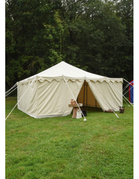 Medieval tent Herold 6 x 6 m. natural...