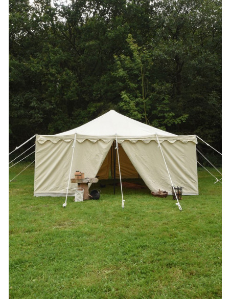 Medieval tent Herold 6 x 6 m. natural...