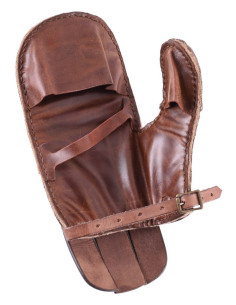 Padded leather mitt for fencing and recreation, right hand 2