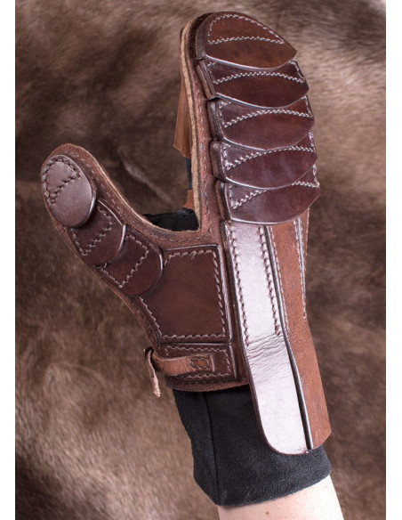 Padded leather mitt for fencing and...