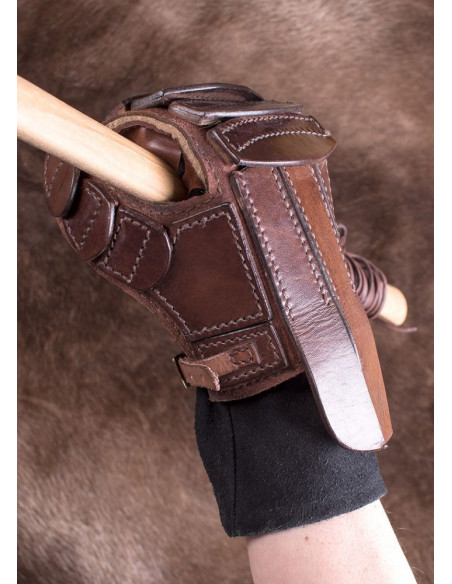 Padded leather mitt for fencing and...