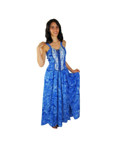 Dress medieval elegant Jasmin, blue ⚔️ Medieval Shop