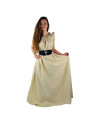 Long medieval dress model Clara, cream color