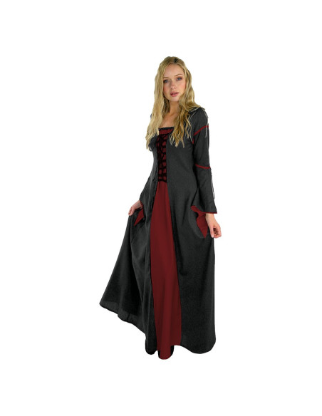 Medieval dress trumpet sleeves model... Medieval dress trumpet sleeves model...