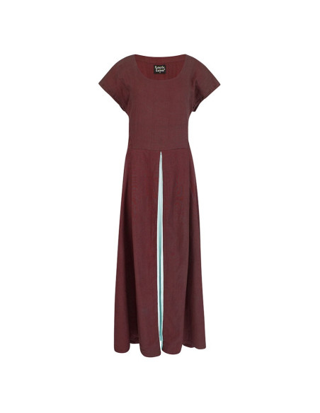 Red-white medieval dress model Larina