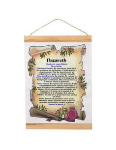 Pennant with wooden frame Personalized with your Name...