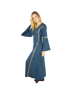 Medieval dress woman model Sophie, Blue