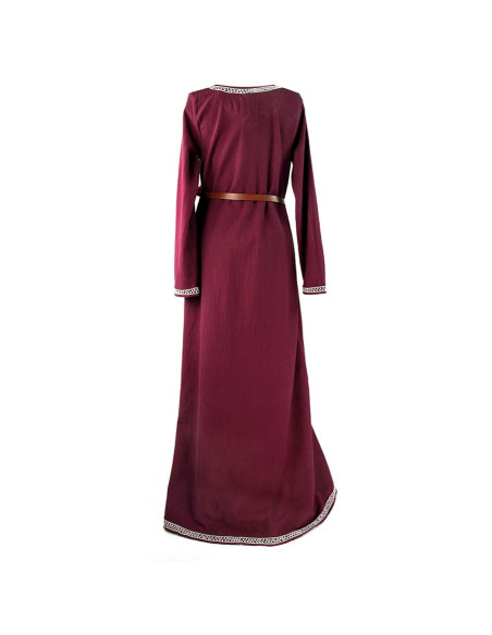 Long Viking dress model Brigida, red...