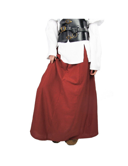 Medieval skirt Diana model, red