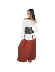 Medieval skirt woman Smilla, red