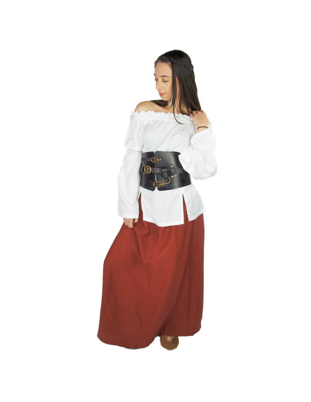 Medieval skirt woman Smilla, red Medieval skirt woman Smilla, red