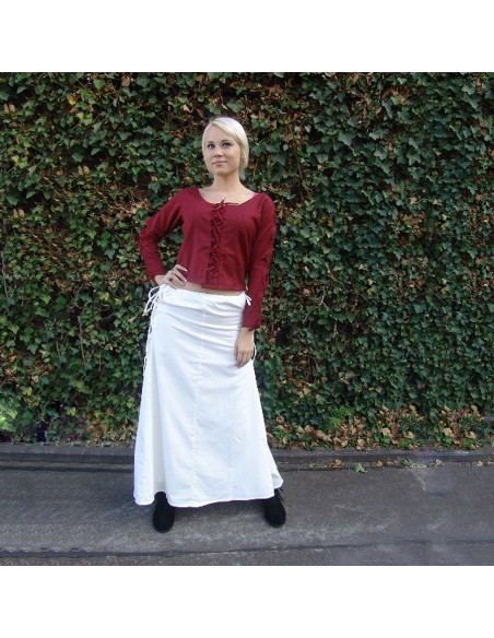 Medieval skirt model Noita, white color Medieval skirt model Noita, white color