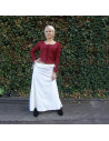 Medieval skirt model Noita, white color