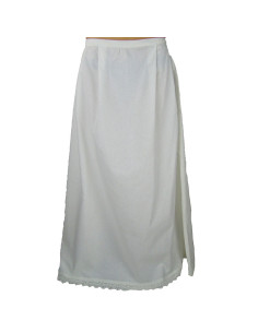 Manon petticoat with ruffles, white
