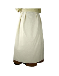 Medieval apron model Lola, natural white
