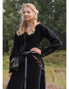Elizabeth medieval dress, black velvet 2