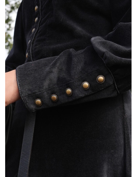 Elizabeth medieval dress, black velvet