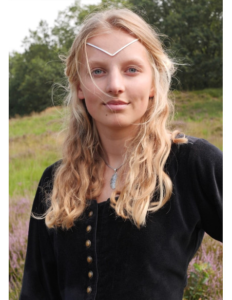 Elizabeth medieval dress, black velvet