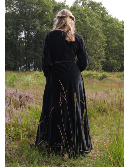 Elizabeth medieval dress, black velvet