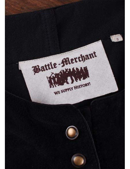 Elizabeth medieval dress, black velvet