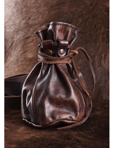 Large leather coin bag Large leather coin bag