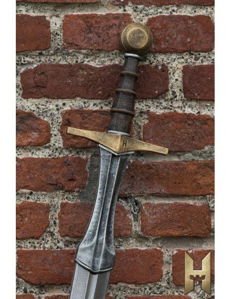 Stronghold series knight sword, golden