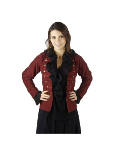 Jacket pirate Captain Emilia, red