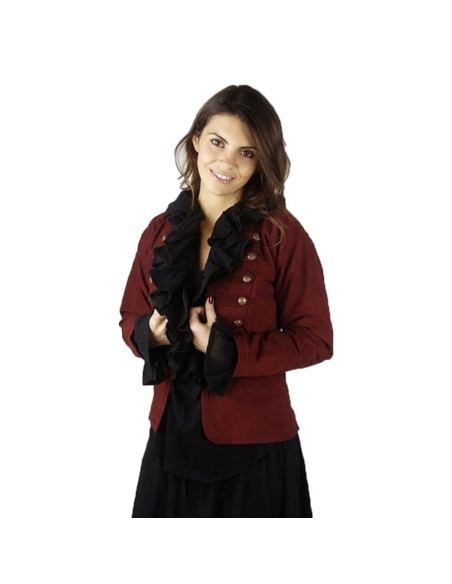 Captain Emilia pirate jacket, red