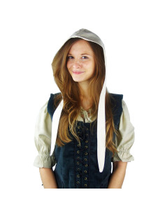 Medieval crespina woman model Alex, natural white