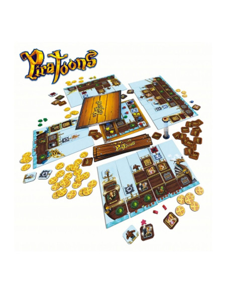 Board game Piratoons, in Spanish