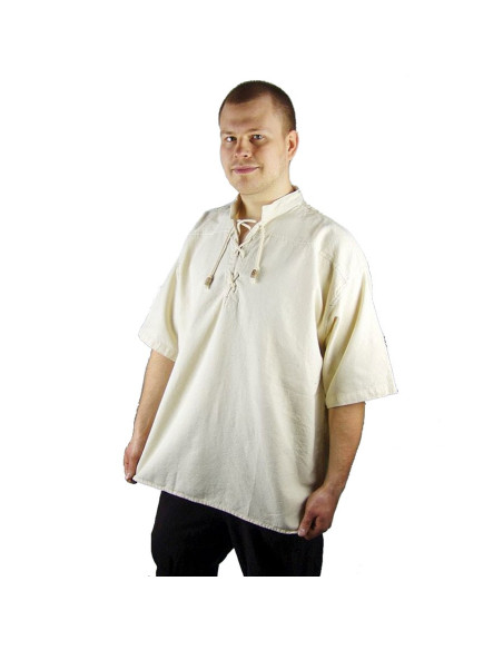 Medieval shirt with short sleeves and...