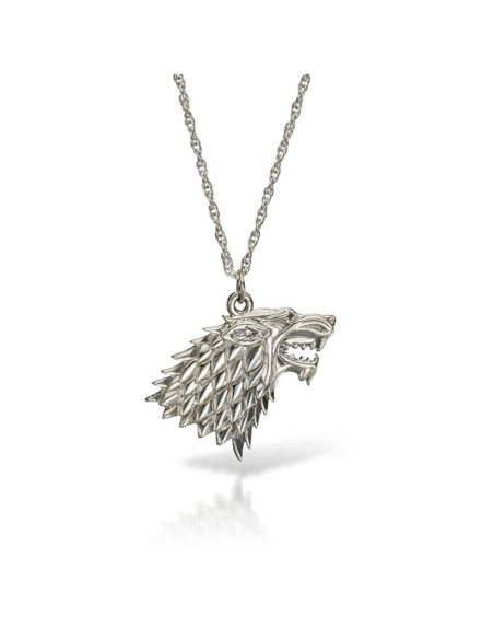 Wolf pendant with chain
