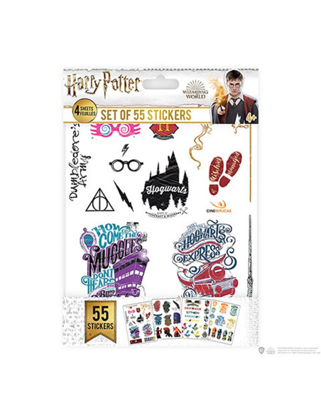 Set of 55 Harry Potter stickers