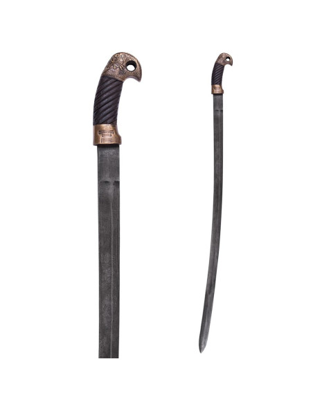 Aged Shashka saber, with bayonet