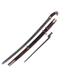 Aged Shashka saber, with bayonet 2