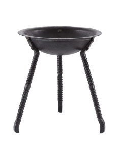 Hand forged bowl for fire