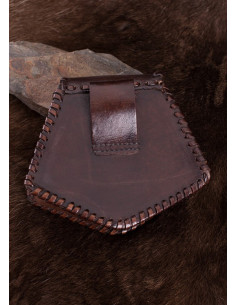 Leather bag with Celtic Cross 2