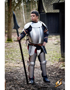 Full armor of medieval soldier
