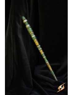 Green mystical magic wand