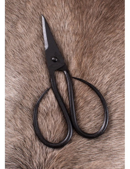 Hand forged medieval scissors