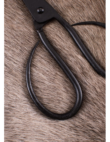 Hand forged medieval scissors