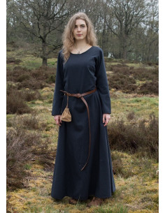 Afra Long Viking Dress, Dark Blue 2