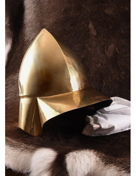 Boetian Greek helmet in brass, S. IV BC