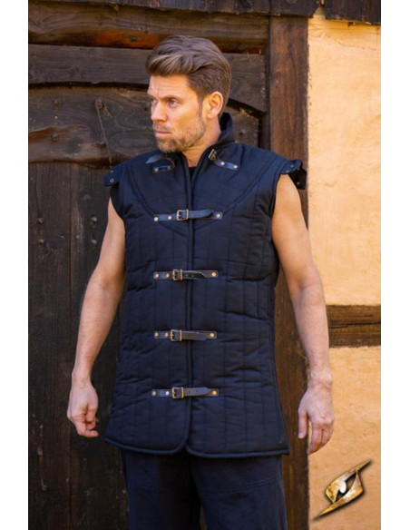 Sleeveless medieval warrior gambeson,...