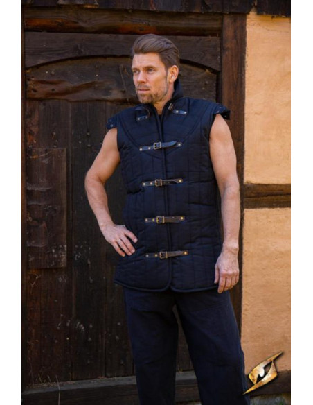 Sleeveless medieval warrior gambeson,...