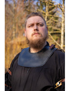 Full armor of medieval soldier, black finish 2